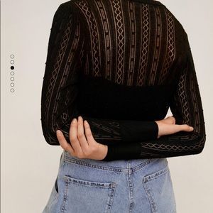 Mango black light sweater S